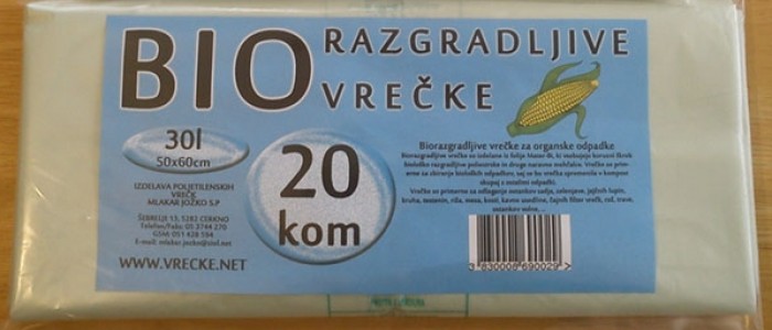 Bio razgradljive vrečke za organske odpadke